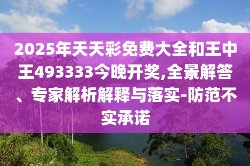 2025年天天彩免費大全和王中王493333今晚開獎,全景解答、專家解析解釋與落實-防范不實承諾